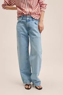 Spodnie damskie - Mango jeansy Emily damskie high waist - grafika 1
