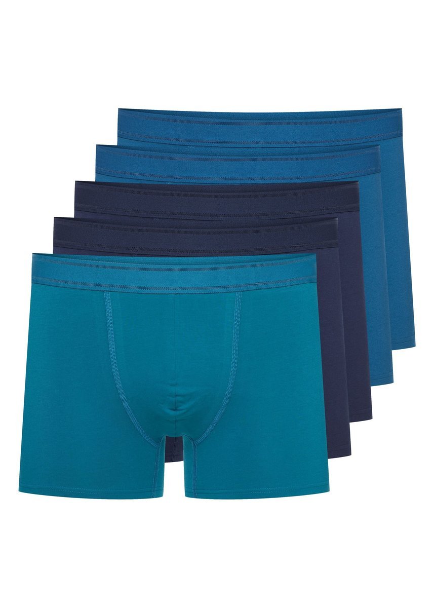 Bokserki (dłuższa nogawka) Soren 5-pak Esotiq Homme navy, granatowy, morski L