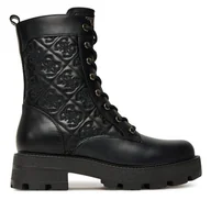 Botki damskie - Trzewiki Guess FLTYAN ELE10 Czarny - miniaturka - grafika 1