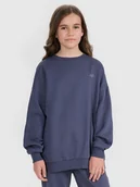 Bluzy dla chłopców - 4F Komplet dresowy dziecięcy - granatowy 122/128 (6-8 lat) - miniaturka - grafika 1