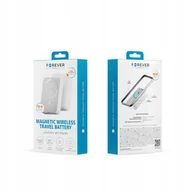 Powerbanki - Forever Power Bank Bezprzewodowy Matb-400 20W 10000 Mah Biały - miniaturka - grafika 1