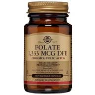Witaminy i minerały dla sportowców - SOLGAR SOLGAR Folate 1,333 mcg DFE (800mcg Folic Acid) 100vegcaps - miniaturka - grafika 1