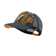 Czapki i chusty sportowe męskie - COMPRESSPORT Czapka lifestyle TRUCKER CAP magent/autumn glory - miniaturka - grafika 1