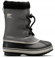 Śniegowce damskie - SOREL SZARE ŚNIEGOWCE Z OCIEPLINĄ I WODOODPORNE 32 JŁA - miniaturka - grafika 1