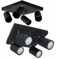 Lampy ścienne - Lampa sufitowa Listwa Szyna Spot 4x GU10 Kwadrat Kinkiet Solidna i Trwała - miniaturka - grafika 1