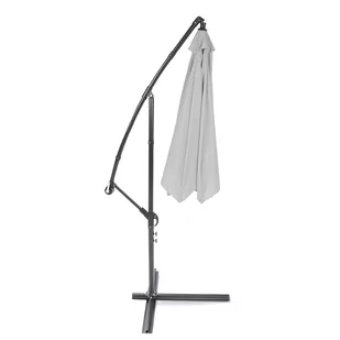 Parasol ogrodowy Malabo 300 cm Grey / Light Grey z podstawą - Parasole ogrodowe - miniaturka - grafika 4