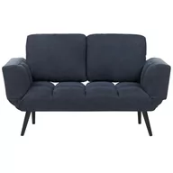Sofy i kanapy - Sofa rozkładana ciemnoniebieska BREKKE - miniaturka - grafika 1