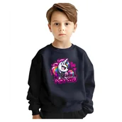 Bluzy dla dziewczynek - BLUZA DZIECIĘCA JEDNOROŻEC UNICORN PINK 110-116 DLA CHŁOPCA DZIEWCZYNKI - miniaturka - grafika 1