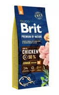Sucha karma dla psów - Brit Premium by Nature Junior Medium 15 kg - miniaturka - grafika 1