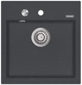 Zlewozmywaki - CONCEPT Zlewozmywak kuchenny granitowy GRAFITOWY DG00C50dg - miniaturka - grafika 1