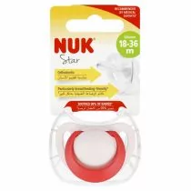 Nuk Smoczek uspokajający silikonowy 18-36m Star 10739748 - Smoczki uspokajające - miniaturka - grafika 1