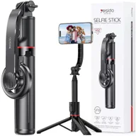 Selfie stick - Selfie stick kijek Statyw Tripod uchwyt magnetyczny do telefonu zdjęć + Pilot Bluetooth Yesido SF19 Magnetic czarny - miniaturka - grafika 1