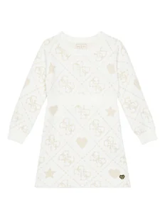 Guess Sukienka dzianinowa K5BK02 Z39N0 Beżowy Regular Fit - Sukienki i spódniczki dla dziewczynek - miniaturka - grafika 1