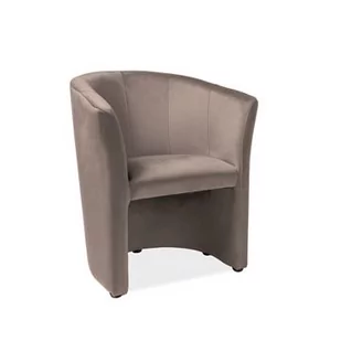 Fotel TM-1 Velvet Signal Bluvel 28 beżowy - Fotele - miniaturka - grafika 1