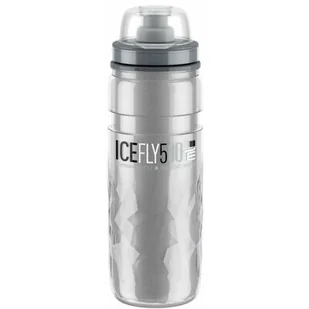 ELITE Bidon 500ml ICE FLY smoke termos srebrny - Shakery i bidony sportowe - miniaturka - grafika 1