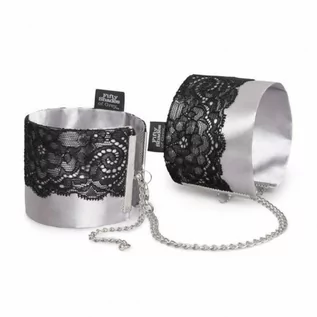 Akcesoria BDSM - Fifty Shades of Grey Play Nice Satin & Lace Wrist Cuffs - grafika 1