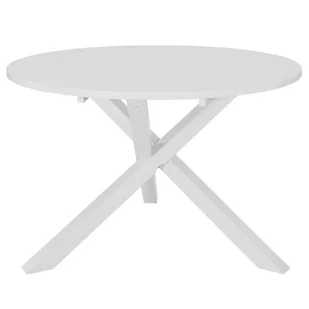 vidaXL Stół jadalniany, biały, 120 x 75 cm, MDF - Stoły - miniaturka - grafika 1