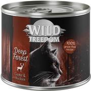 Mokra karma dla kotów - Mega zestaw Wild Freedom Adult, 24 x 200 g - Deep Forest - Dziczyzna i kurczak Dostawa GRATIS! - miniaturka - grafika 1