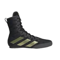 Kimona, stroje i obuwie - Adidas Buty Bokserskie Box Hog 4 Black/Gold - miniaturka - grafika 1