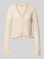 Swetry damskie - Kurtka z dzianiny o kroju relaxed fit z dodatkiem bawełny model ‘NOLET’ - miniaturka - grafika 1