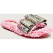 Klapki i japonki damskie - Kurt Geiger Ocieplane Klapki COSY BOW - miniaturka - grafika 1