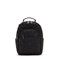 Torebki damskie - Kipling Damski mały plecak Seul, trwały, wyściełane paski na ramię z rękawem na tablet, torba, Podpis Emb, 10''L x 13.75''H x 6.25''D, Damski plecak na mały tablet Seul, trwały, wyściełane paski na - miniaturka - grafika 1
