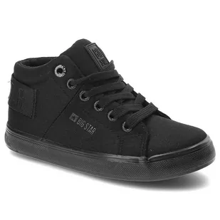Czarne Sneakersy Big Star Wygodne Buty Dziecięce - Buty dla dziewczynek - miniaturka - grafika 1