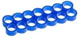 Organizer E22 Grzebień Niebieski 1 sztuka SC-405-E2 - Maskownice do kabli - miniaturka - grafika 1