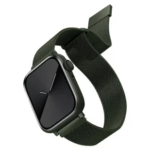 Apple Pasek wymienny Uniq Dante na Watch 38/40/41mm UNIQ-41MM-DANGRN) Zielony - Akcesoria do smartwatchy - miniaturka - grafika 2