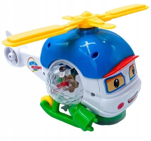 Wesoły helikopter na baterie z kulą dyskotekową - Zabawki zdalnie sterowane - miniaturka - grafika 1