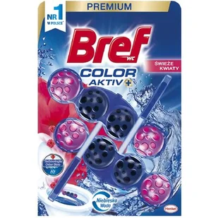 Bref Blue Active Kulki do WC Fresh Flowers 2 x 50 g - Środki do WC - miniaturka - grafika 1