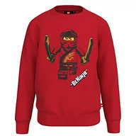 Bluzy dla chłopców - LEGO Chłopięca bluza Ninjago Jungen LWStorm 101, 349 czerwona, 98 - miniaturka - grafika 1