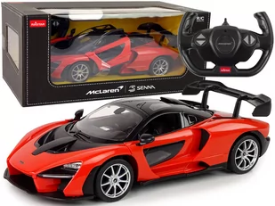 Auto R/C McLaren Senna Rastar 1:14 Czerwone Na Pilota - Zabawki zdalnie sterowane - miniaturka - grafika 1