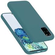 Etui i futerały do telefonów - Pokrowiec Do Samsung Galaxy S20 PLUS Etui w LIQUID ZIELONY TPU Silikon Case Cover Obudowa Ochronny Cadorabo - miniaturka - grafika 1