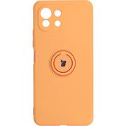 Etui i futerały do telefonów - Bizon Etui Case Silicone Ring do Xiaomi Mi 11 Lite / 5G / 5G NE pomarańczowe - miniaturka - grafika 1
