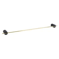 Wieszaki łazienkowe - Wieszak kąpielowy SINTRA 60CM czarny/złoty - miniaturka - grafika 1