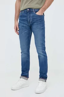 Spodnie męskie - Tommy Hilfiger jeansy Houston męskie kolor niebieski - grafika 1
