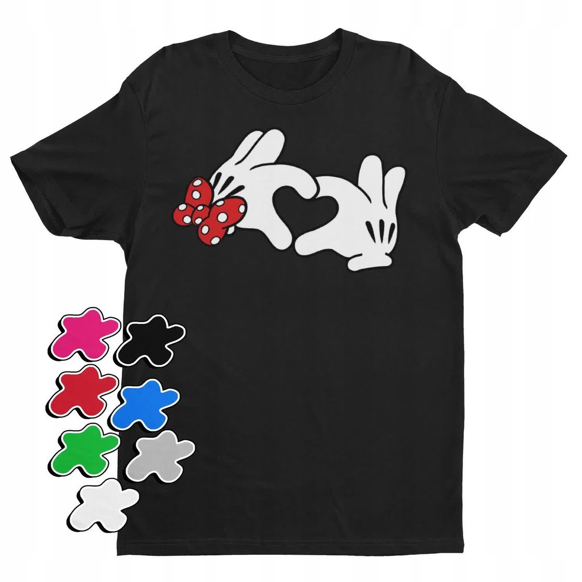 Koszulka T-Shirt Dziecięca Z Nadrukiem Myszka Miki Minnie Różne -L 146-152