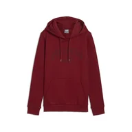 Bluzy sportowe damskie - Damska bluza z kapturem ESS+ LOGO LAB PUMA Intense Red - miniaturka - grafika 1