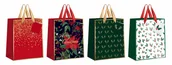 Opakowania i torebki na prezenty - Torebka upominkowa średnia Świąteczna mix - INTERDRUK - miniaturka - grafika 1