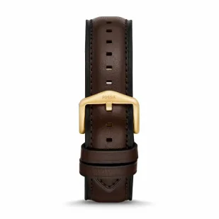 Brązowy pasek Fossil 22 mm do zegarek / smartwatch Fossil Minimalist FS5756  | OFICJALNY SKLEP | RATY 0% • Zapłać później PayPo • GRATIS WYSYŁKA ZWROT DO 365DNI - Akcesoria do zegarków - miniaturka - grafika 1