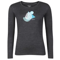 Koszulki sportowe damskie - Damska koszulka Progress Hela "Cone" Rozmiar: S / Kolor: szary - miniaturka - grafika 1