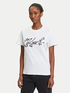 Koszulki i topy damskie - KARL LAGERFELD T-Shirt A3W17018 Biały Regular Fit - miniaturka - grafika 1