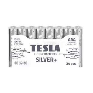 Bateria alk. LR03 TESLA SILVER+ F24 1,5V - Baterie i akcesoria - miniaturka - grafika 1