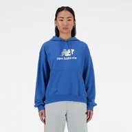 Bluzy damskie - Bluza damska New Balance WT41504BEU  niebieska - miniaturka - grafika 1