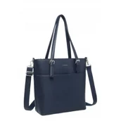 Torebki damskie - Pojemna Shopperka Torebka Damska Granatowa LUIGISANTO HS66778 Blue - miniaturka - grafika 1