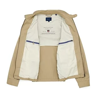 GANT Męska kurtka bawełniana Windcheater, ciemny khaki, standardowa, khaki (Dark Khaki), XXL - Kurtki męskie - miniaturka - grafika 1