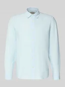 Koszule męskie - koszula casualowa o kroju slim fit z mieszanki bawełny i lnu model 'CAIDENLS SOLID' - miniaturka - grafika 1