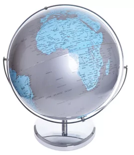Ewax, Globus dekoracyjny, srebrno-błękitny, DIA 32CM - Globusy - miniaturka - grafika 1