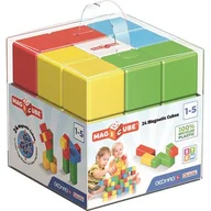 Klocki - GeoMag zestaw magnetyczny Magicube Green Line 24 - miniaturka - grafika 1